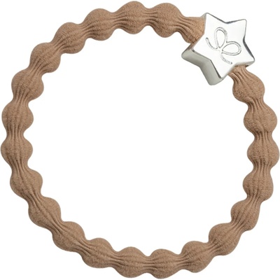 By Eloise London Silver Star Ластик за коса за жени цвят Nude