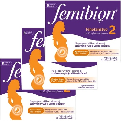 Femibion 2 TEHOTENSTVO 56 tabliet + 56 kapsúl 3 ks