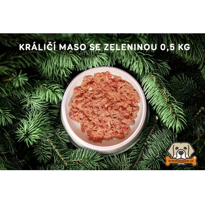 Maso od Amose BARF Králičí maso se zeleninou 500 g