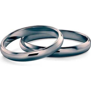 Image 1 of SAVICKI Сватбени халки: черно злато, полукръгъл профил. 3 мм