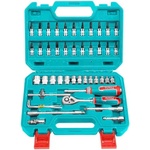TOTAL Гедоре 46 части, 1/4", TOTAL THT141462 Industrial, Cr-V стомана (UNI-011538)