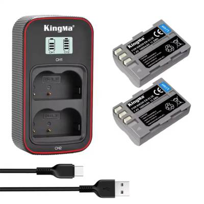 Комплект 2 EN-EL3E батерии и двойно LCD зарядно за Nikon D300S D90 D80 D70 D50 D700 D200 D300 D100 D80S D70S
