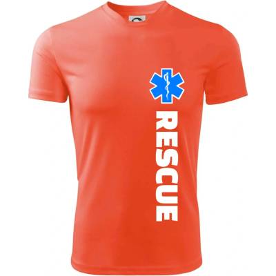 Rescue pro záchranáře pánské triko Fantasy sportovní dresovina neonově oranžová