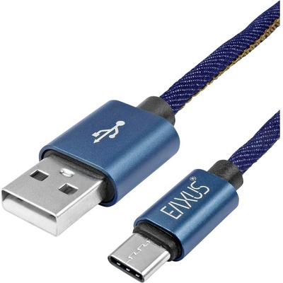 Eaxus 77701 Nabíjací USB USB-A zástrčka USB-C ® zástrčka 2m modrý