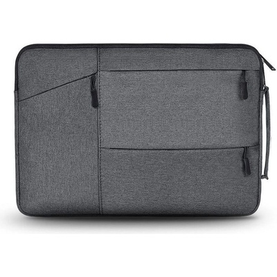 Tech-Protect Елегантен калъф с цип за а MacBook Air 13, MacBook Pro 13, MacBook Pro 14 и лаптопи до 14 инча - Tech-Protect Pocket Laptop Sleeve 14 (тъмносив) (THP114GRY)