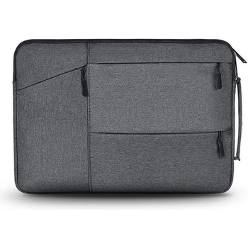 Tech-Protect Елегантен калъф с цип за а MacBook Air 13, MacBook Pro 13, MacBook Pro 14 и лаптопи до 14 инча - Tech-Protect Pocket Laptop Sleeve 14 (тъмносив) (THP114GRY)