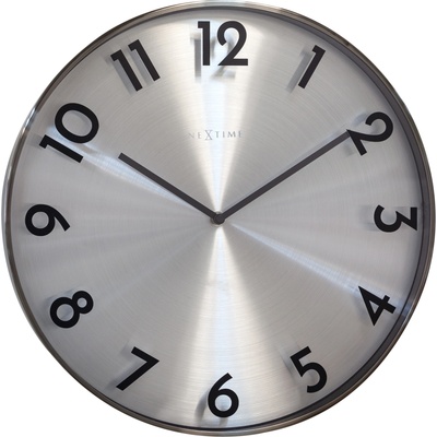 NeXtime Стенен часовник Reflection сив (3289GS)