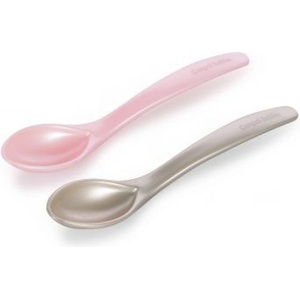 Canpol babies Комплект лъжички Canpol - 2 броя, Розова и Сива (59/582_pin)