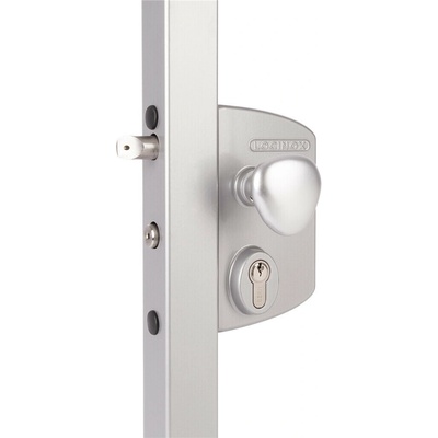 LOCINOX® povrchový elektrozámok LIRQ U2L-VSZR, funkcia FAIL CLOSE (kazeta, zámok, cylindrická vložka, klučka typ R), pre