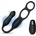 Jock Hyper Thrusting & Vibrating Anal Plug with C-Ring Black