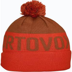 ORTOVOX Зимна шапка ORTOVOX Bobble Knit hot orange