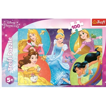 Trefl - Puzzle Disney princess: Meet Sweet Princesses - 100 piese