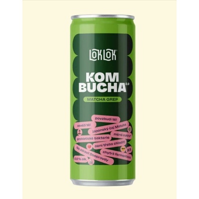 Loklok kombucha Matcha a Grep 330 ml