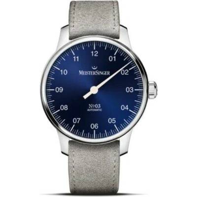 MeisterSinger BM9908 Šedý semišový řemínek