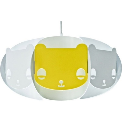 Kafti Абажур Mishka с плюшено мече в лимонен цвят лайм (013WL)