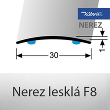 Küberit 451 SK Přechodový profil F8 nerez 1 m