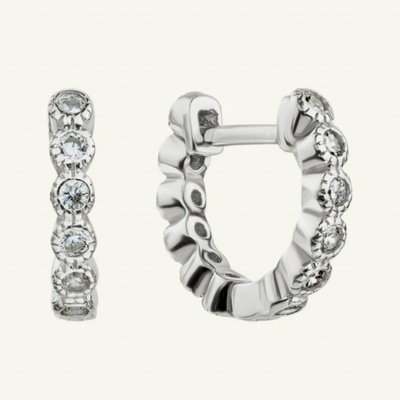 SilveAmo stříbrné náušnice Seashell C2F1517