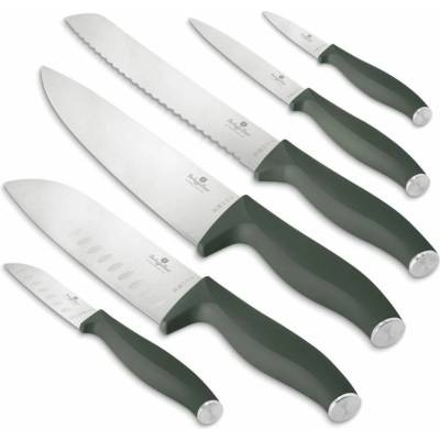 BERLINGERHAUS Sada nožů nerez 6 ks Matte Green Collection BH 3138