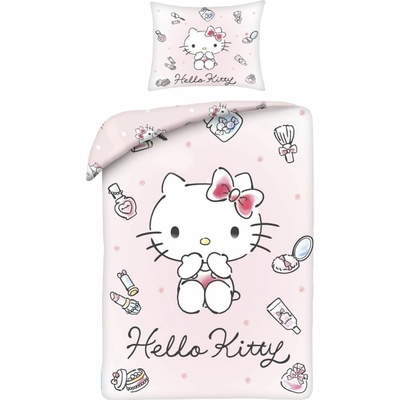 Halantex Obliečky z mikrovlákna Hello Kitty Malá parádnica 140x200 70x90
