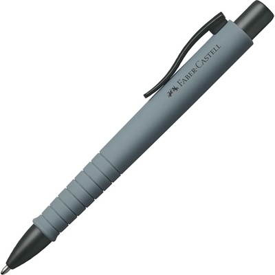 Faber-Castell Химикалка Faber-Castell Poly Ball Urban XB, син цвят на писане, сива