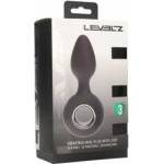 Boss of Toys Vibrating Silicone Anal Plug with Loop - Black