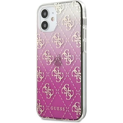 GUESS Калъф Guess 4G Gradient за iPhone 12 Mini , Розов (GUE001038)