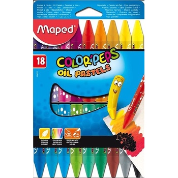 MAPED Voskovky Color' Peps 18 rôznych farieb
