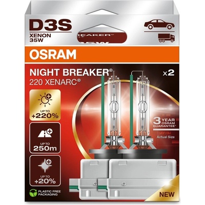 Osram xenonová výbojka D3S 66340XN2-2HB NIGHT BREAKER LASER +220% BOX