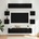 vidaXL Комплект ТВ шкаф 8 pcs 80 x 30 x 30 см Черен дъб (3438604)