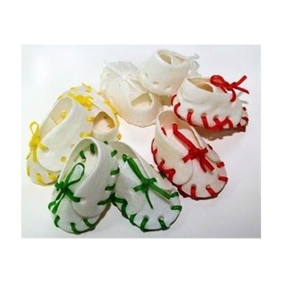 Salač Topánka biela z kůže 7 cm 25 x