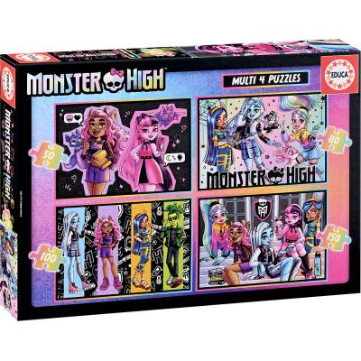 Educa Пъзел Educa 4 в 1 - Monster High (EDU19706)