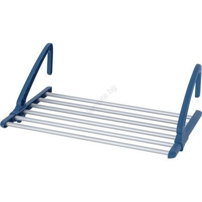 WENKO 63005800 - Сушилник за пране 37, 5x21 см неръждаема стомана/сребрист/син (WE0496)