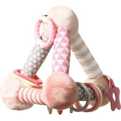 BabyOno Образователна играчка Tiny Yoga Пирамида розова 898/01 (5901435410646)