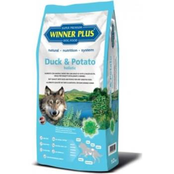 WINNER PLUS Duck & Potato holistic - холистична храна с патешко месо и картофи, подходяща за чувствителни кучета от всички породи и на всички възрасти, БЕЗ ЗЪРНО, за всички породи, Германия - 12 кг