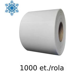 ZINTA Самозалепващи PE етикети ZINTA 58x38 mm, 1000 ет. /ролка, бели, за фризера (58X38X1000-PE-DF)