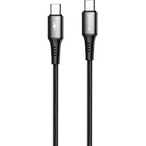 Proove WIREX кабел USB-C/USB-C, 3A/60W, 480Mbps, 1м, алуминиева сплав, оплетен (CCWX60002201)