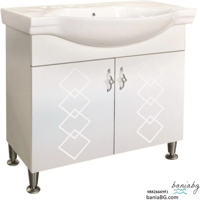 Inter Ceramic Долен стоящ pvc шкаф за баня icp 6549-80