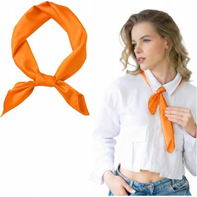 Lilove šátek na hlavu oranžový