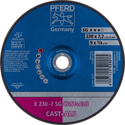 Pferd Brúsny kotúč 230 x 7,2 x 22,23 mm 4007220520215