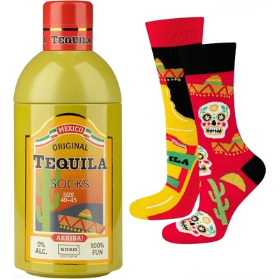 SOXO мъжки чорапи Tequila in a bottle gift