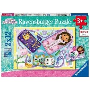 Ravensburger Puzzles for children 2x12 Cat Cottage Gabi