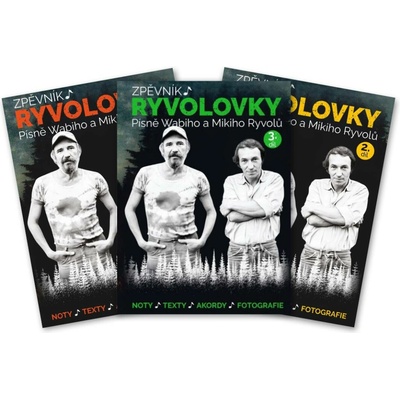 Supernoty Zpěvník Ryvolovky komplet všech 3 dílů