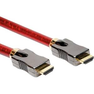 Roline Кабел Roline 11.04. 5902, от HDMI(м) към HDMI(м), Ethernet, до 8K резолюция, 2m, черен (11.04.5902)