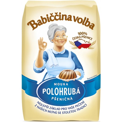 Babiččina volba pšeničná mouka polohrubá, 1kg