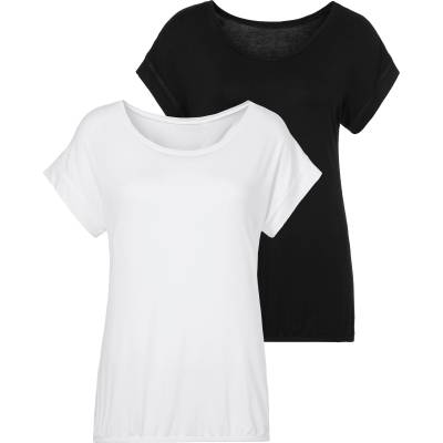 VIVANCE Тениска черно, бяло, размер l