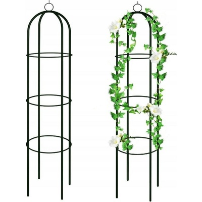 KINZO Zahradní oblouk na růže a popínavé rostliny sloup 185 x 40 cm ED-230498 – Zboží Dáma