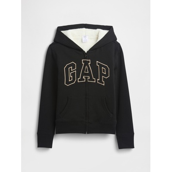 GAP Детски затоплен суитшърт Sherpa GAP GAP | Cheren | Момичешки | S