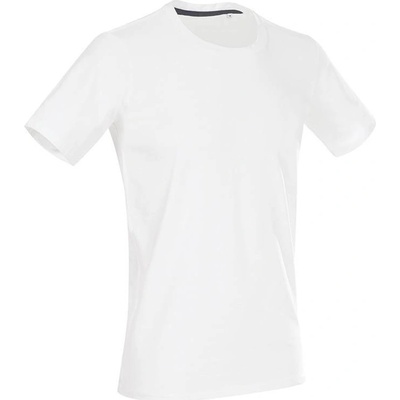 Stedman Vypasované pánské tričko Clive s úzkými lemy bílá