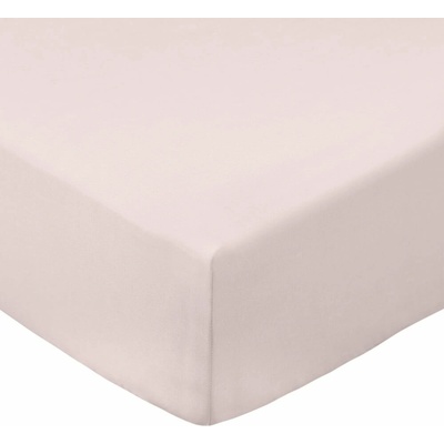 Bianca Ružová napínacia plachta z bavlneného perkálu Cotton Percale 185x200