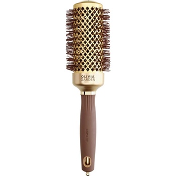 Olivia Garden Expert Blowout Shine Round Brush Gold & Brown 45 mm